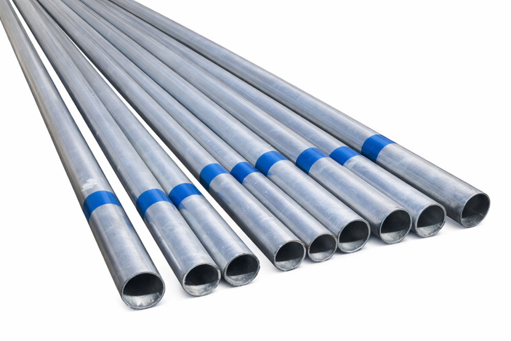Gi Pipes - Galvanized Iron, Round Shape, Silver Finish | Durable, Multiple Material Grades, Corrosion Resistant For Plumbing Applications