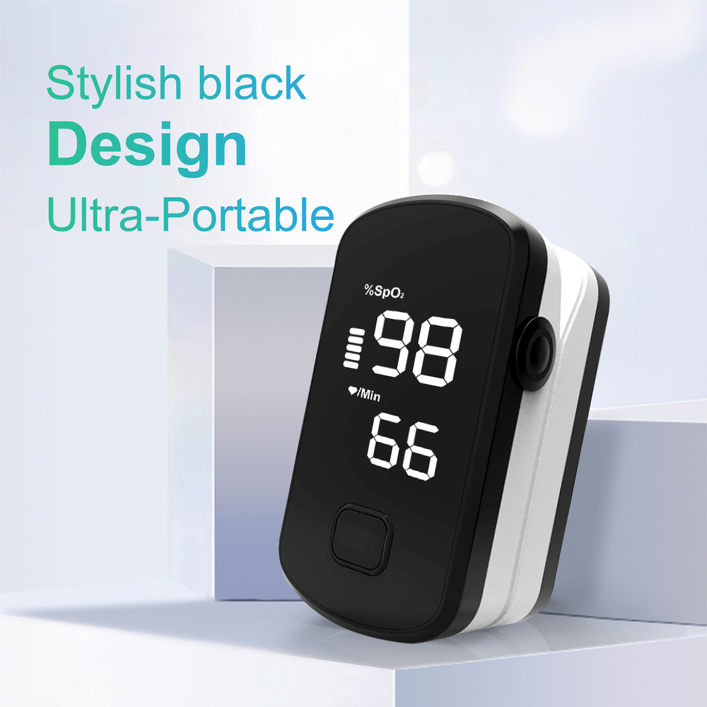 BM1000E Black Fingertip Pulse Oximeter