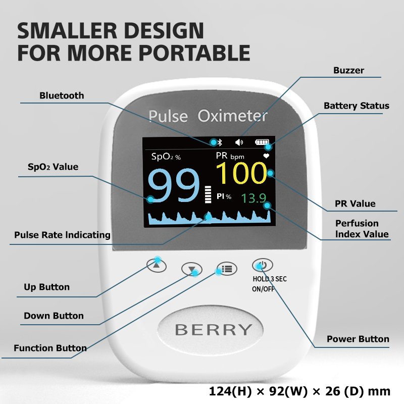 BM1000A Digital Handheld Pulse Oximeter