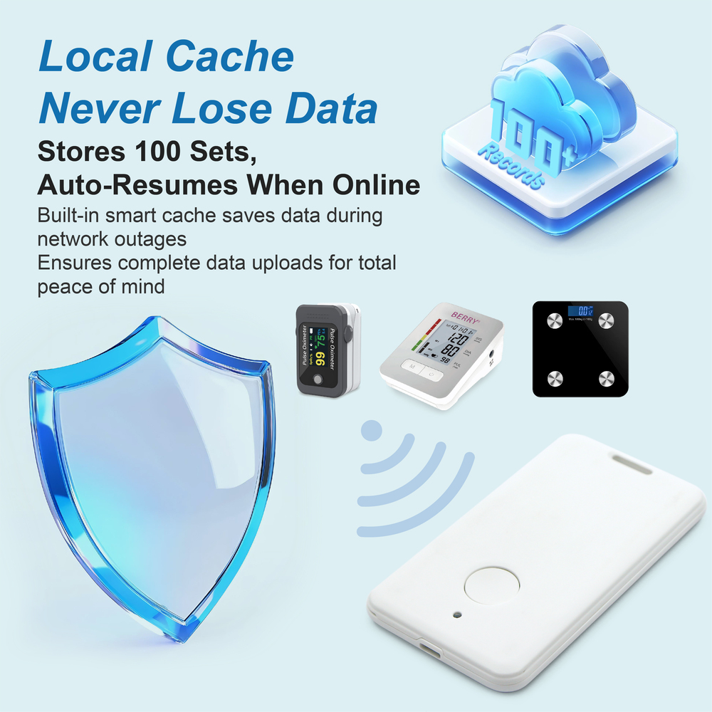 Bluetooth BP Monitor And Pulse Oximeter Device