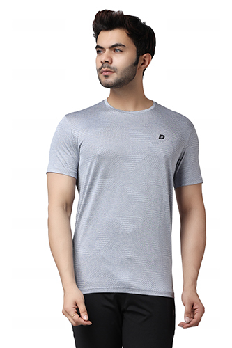 DNM-CL-SKYB-TEE Polyster Fabric Mens Sports T-Shirts
