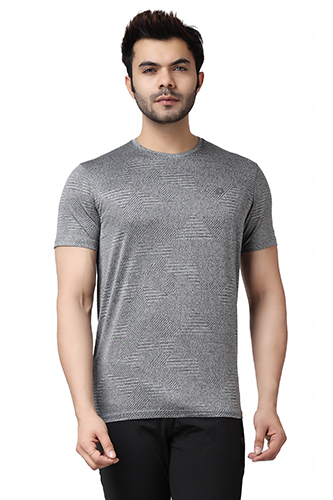 DNM-SP-GRY-TEE Mens Sports T-Shirts