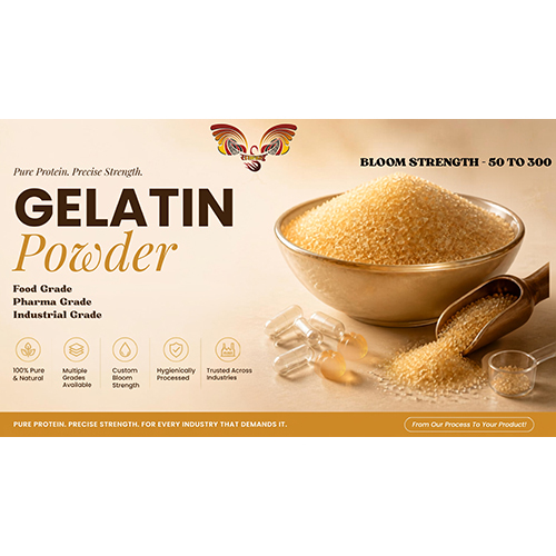 Gelatin Powder - Color: Light Yellow To Golden