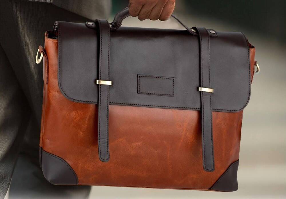 Premium Leather Office Briefcase