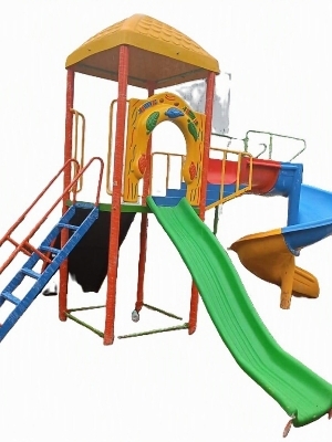 Outdoor playground slide