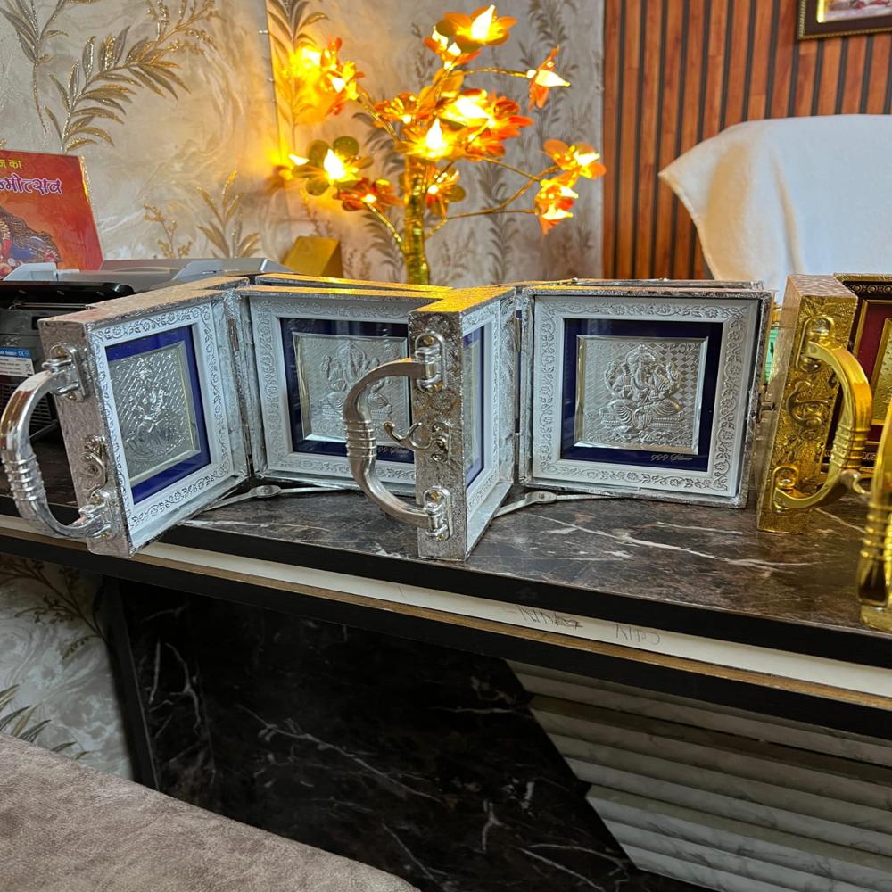 Radha Krishna Silver Diary Frame