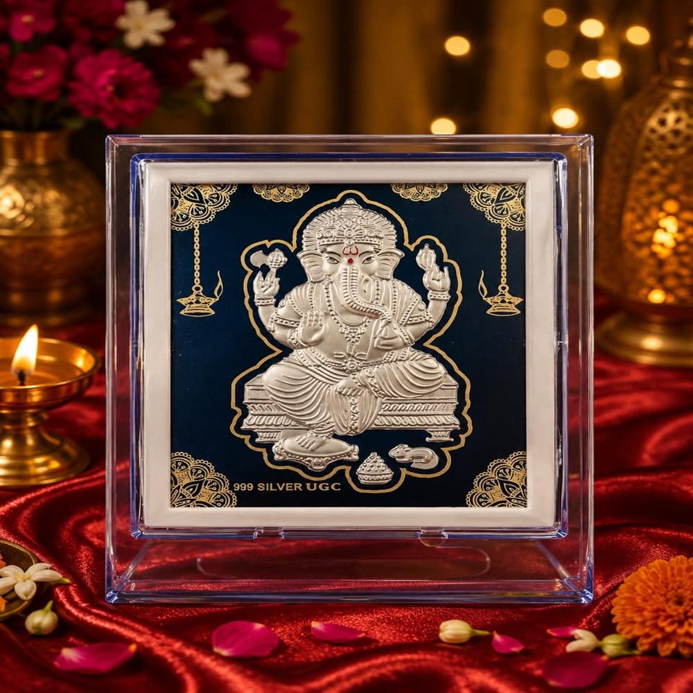 Ganesha Silver Acrylic Stand