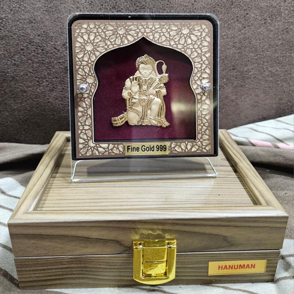 24K Golde Leaf Hanumna Ji Stand