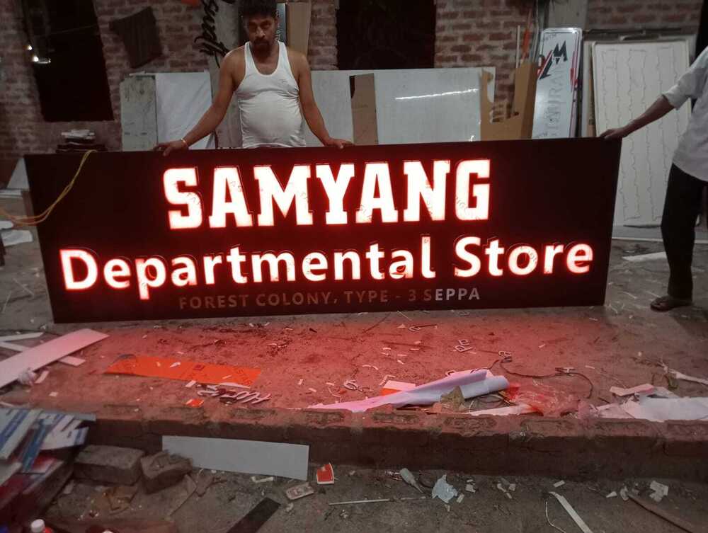 2D LED Sign Glow Board With Light