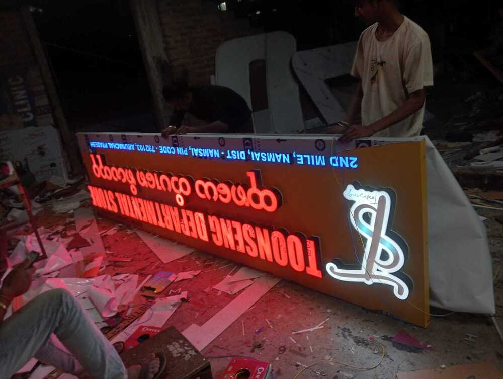 Advertising 3D Led Signage Board