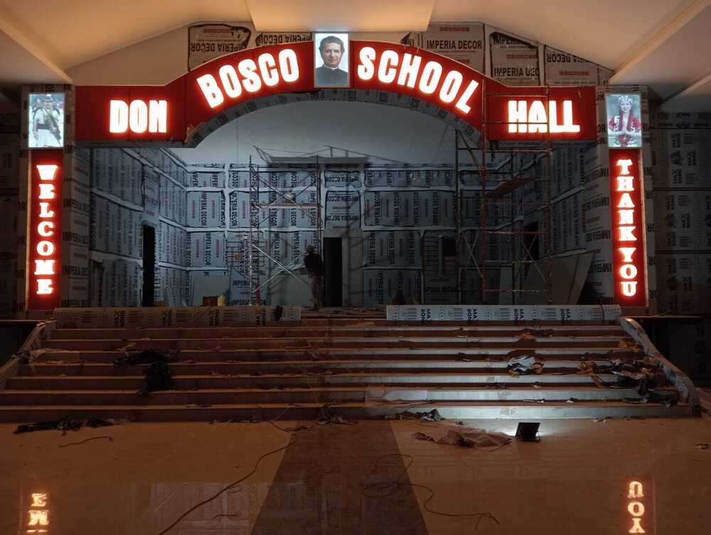 3D Led Glow Signage Board