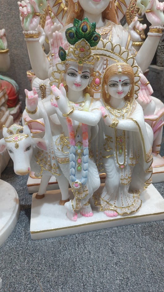 Marble Radha Krishna Statue 