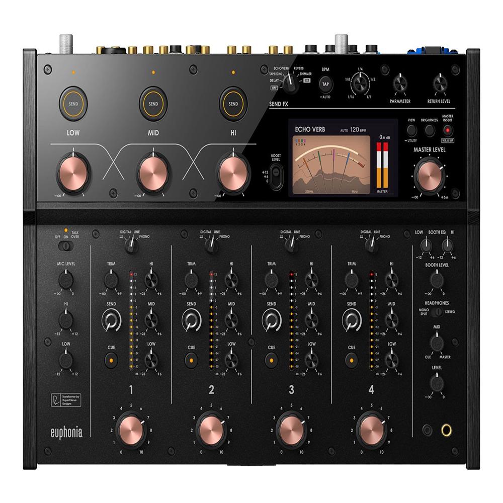 AlphaTheta Euphonia 4ch HiFi Rotary DJ Mixer w/Rupert Neve Designs Transformers