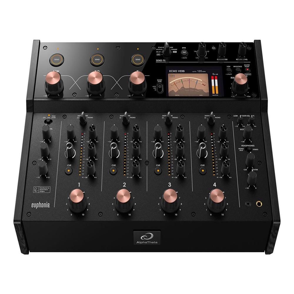 AlphaTheta Euphonia 4ch HiFi Rotary DJ Mixer w/Rupert Neve Designs Transformers
