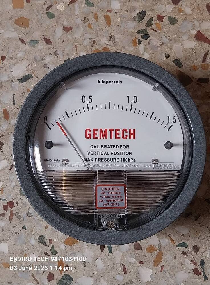Control The Critical With The Series G2000 GEMTECH INSTRUMENTS Differential Pressure Gauge