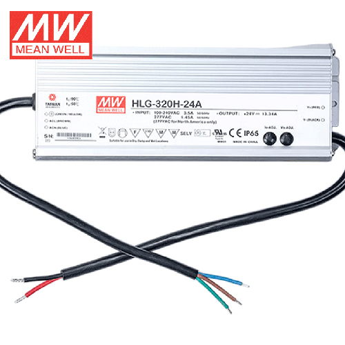 Hlg-320H Series 320W Constant Voltage + Constant Current Led Driver - Color: Silver