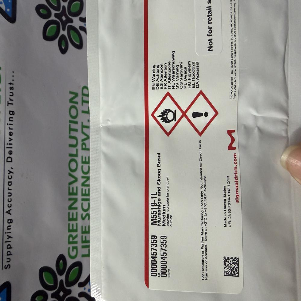 Murashige and Skoog Basal Medium Sigma Aldrich