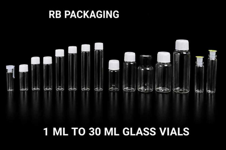 Homeopathic glass bottle