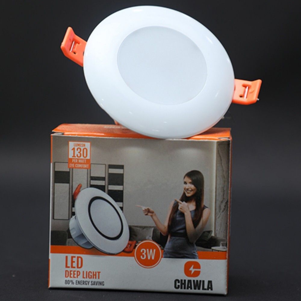3w Led Deep Light - Color: As Per Requirement