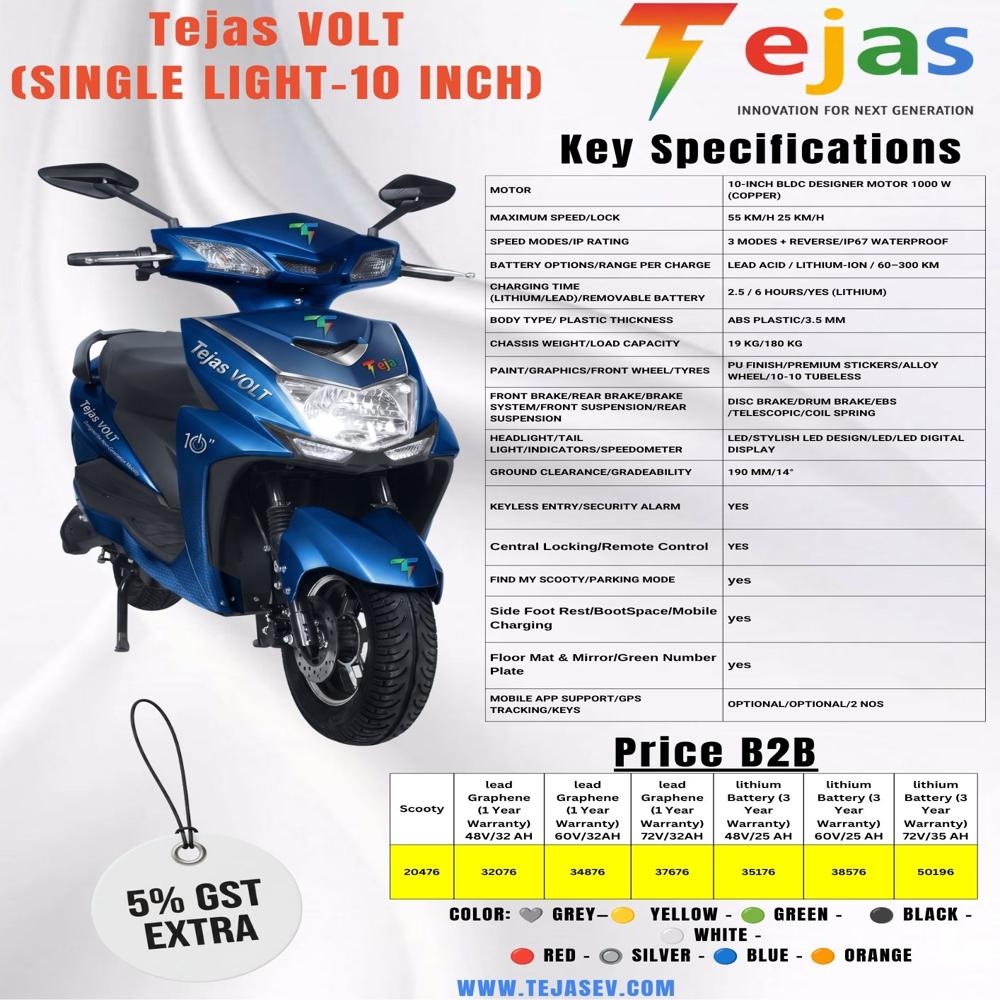 Tejas VOLT (SINGLE LIGHT-10 INCH)