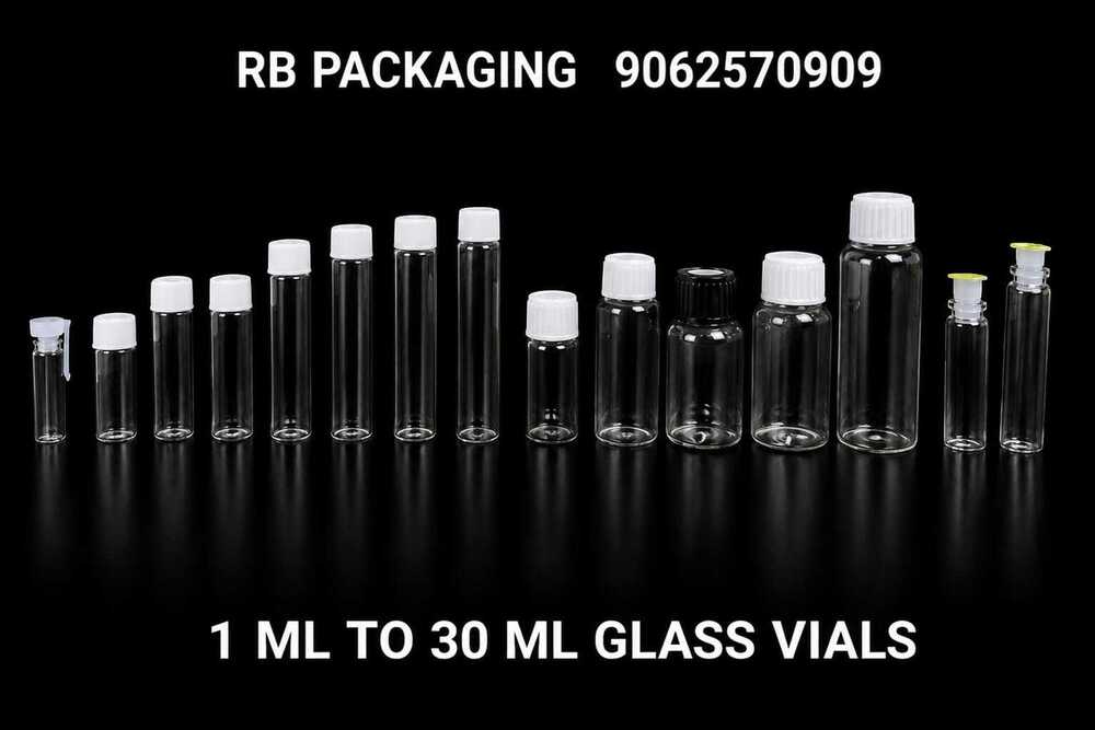 Homeopathic Glass Vials, 1ml To 30 Ml