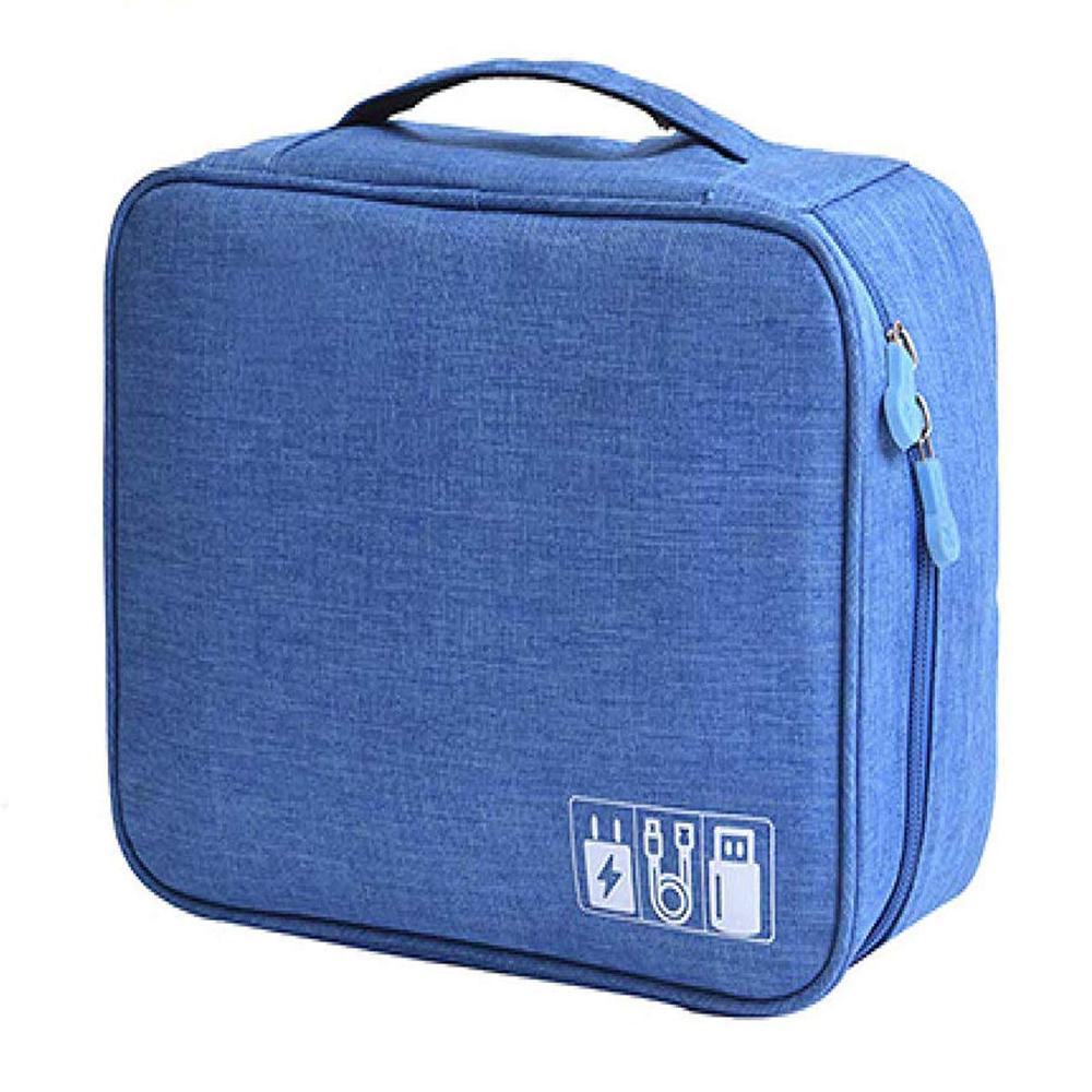 Single Layer Electronic Storage Bag Light Blue