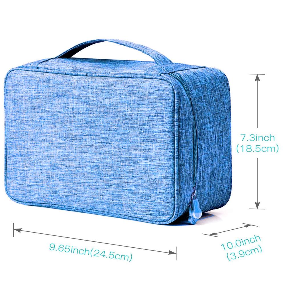 Single Layer Electronic Storage Bag Light Blue
