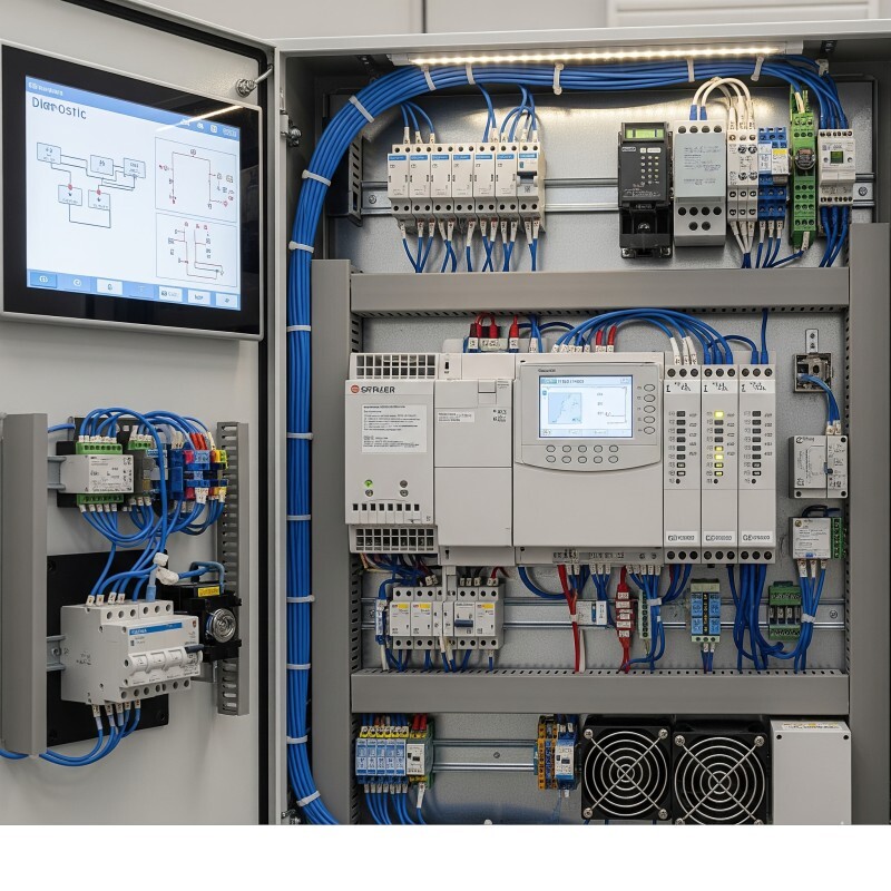 Plc Panel - Mild Steel, Rated Voltage 415v, Frequency 50hz | Durable Powder-coated Finish For Industrial Automation Efficiency