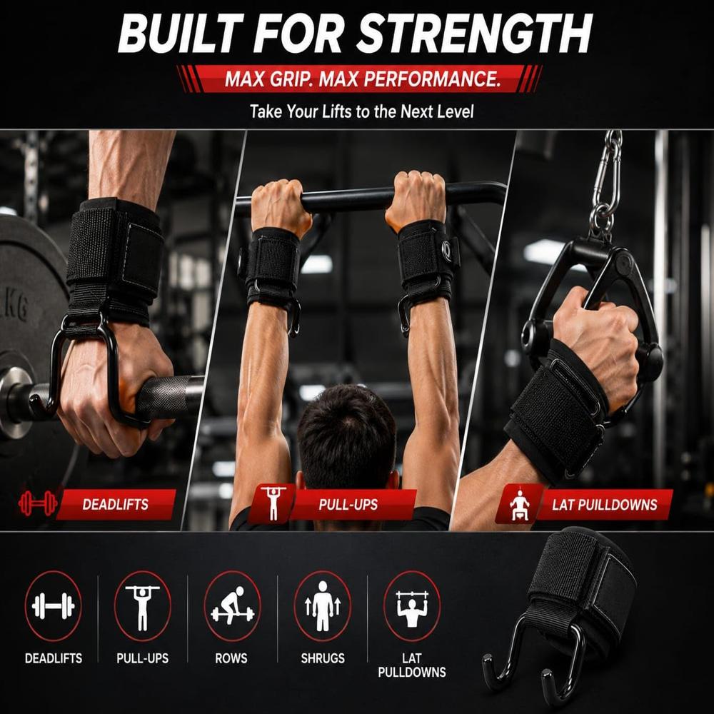 Weight Lifting Hooks - 1