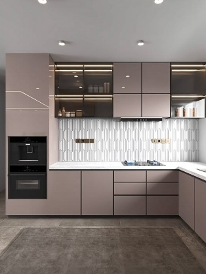 L Shape Modular Kitchen