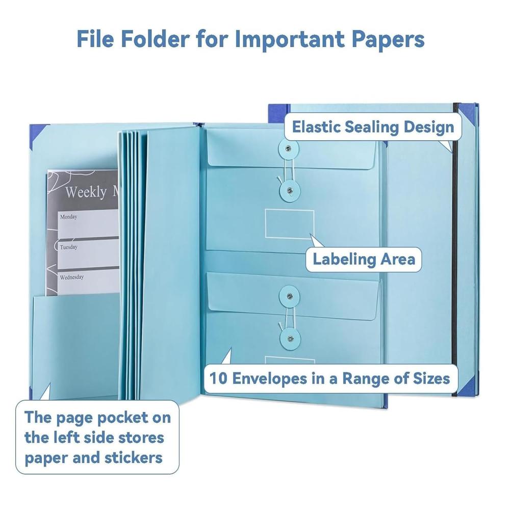 DOCUMENT ORGANIZER BLUE