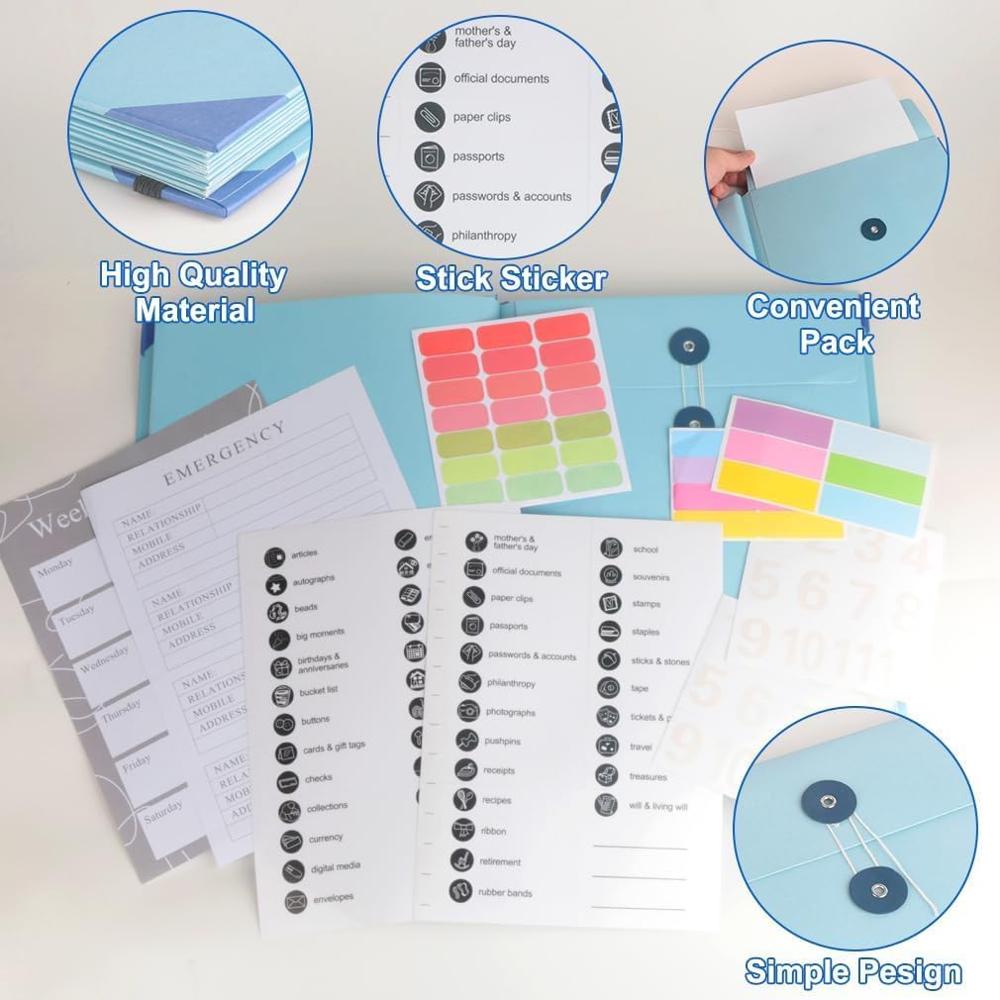 DOCUMENT ORGANIZER BLUE