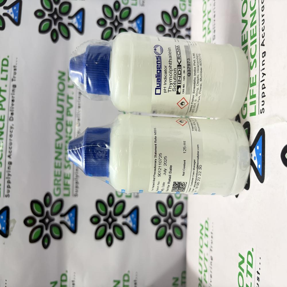 Thymolphathalin Indicator Solution 125ml Qualigens