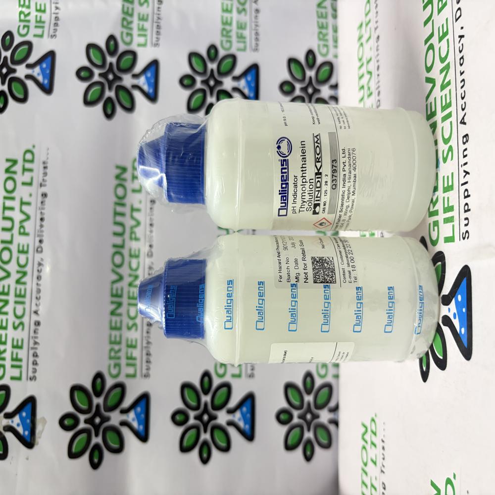 Thymolphathalin Indicator Solution 125ml Qualigens
