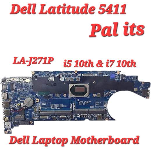 Dell Latitude 5411 La-J271P Laptop Motherboard - Application: Na