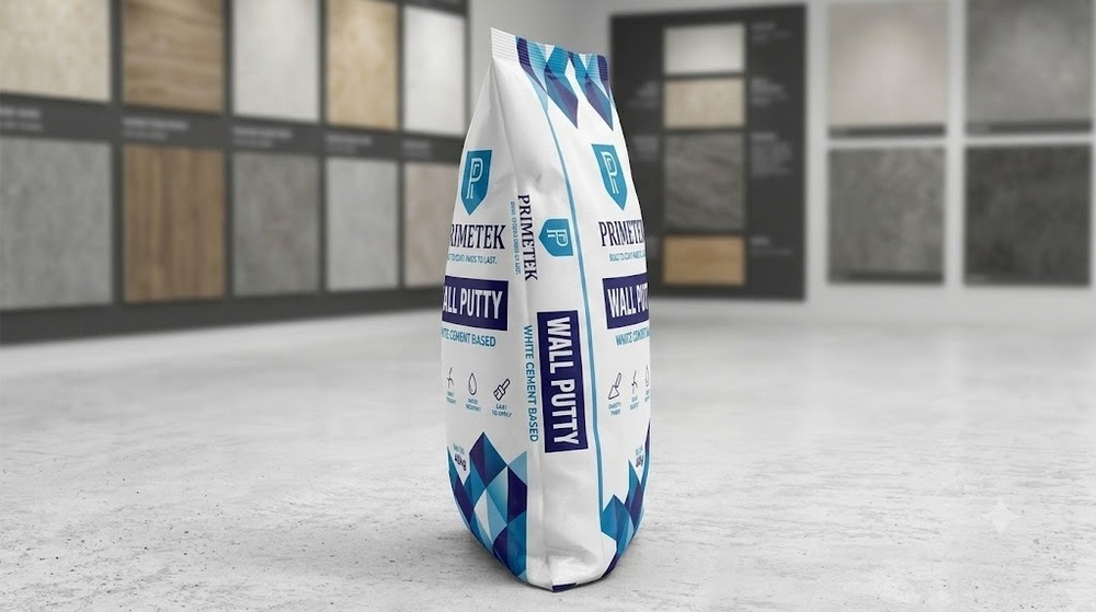 Wall Putty - Cement-based 40kg White, Fine Powder, Strong Bonding & Crack Resistant, Smooth Matte Finish