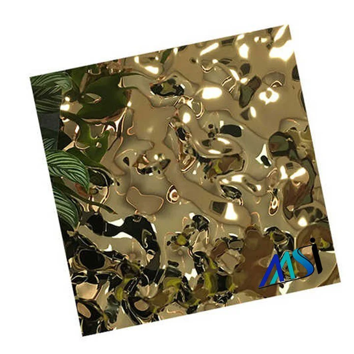 Stainless Steel 304 Pvd Water Wave Sheets