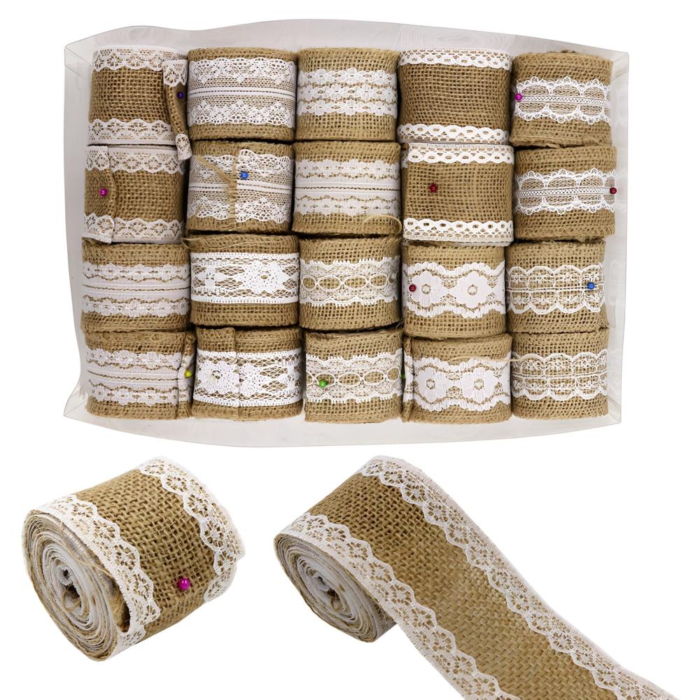 Jute Fabric Ribbon Rolls
