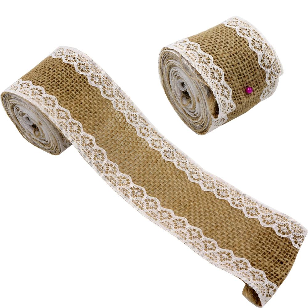 Jute Fabric Ribbon Rolls
