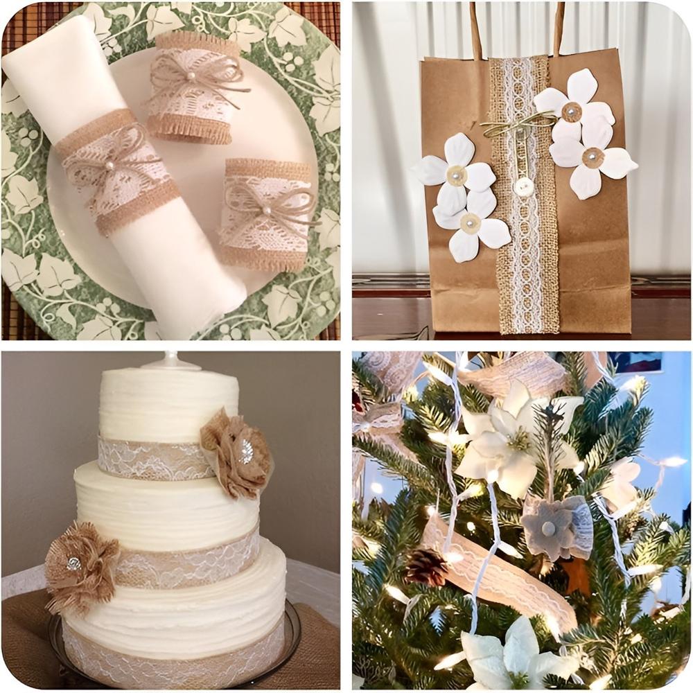 Jute Fabric Ribbon Rolls