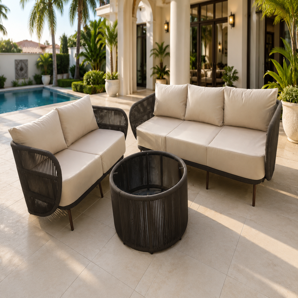 Outdoor Rope Sofa Set - Application: Garden