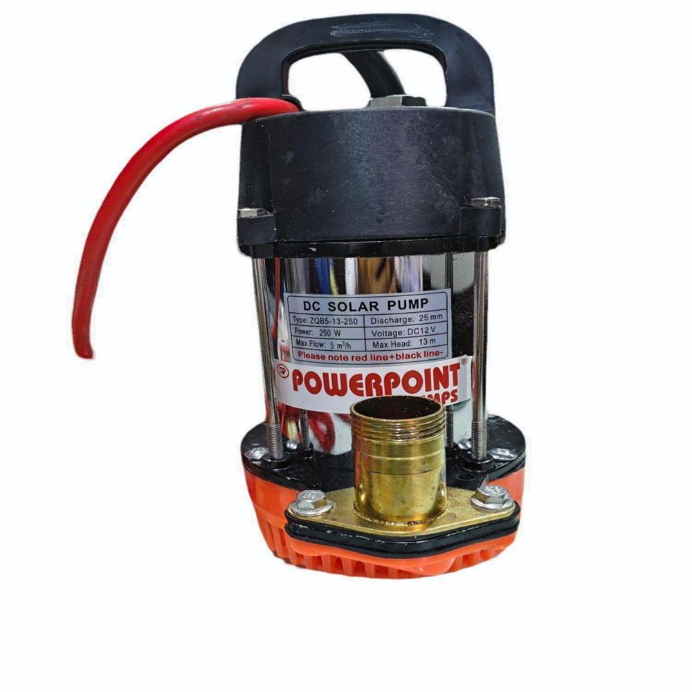 Powerpoint 250W Dc Solar Submersible Water Pump - Flow Rate: 5000Lph