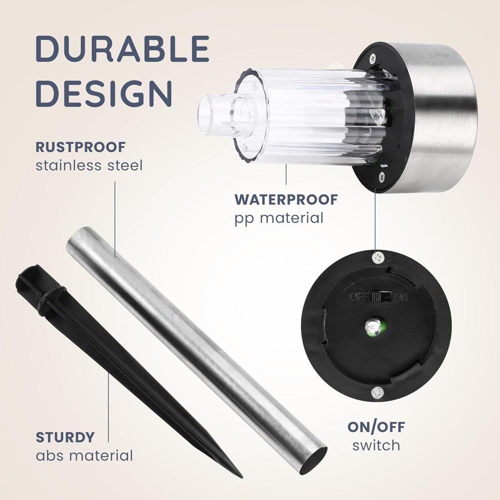 SOLAR GARDEN STAKE LIGHTS