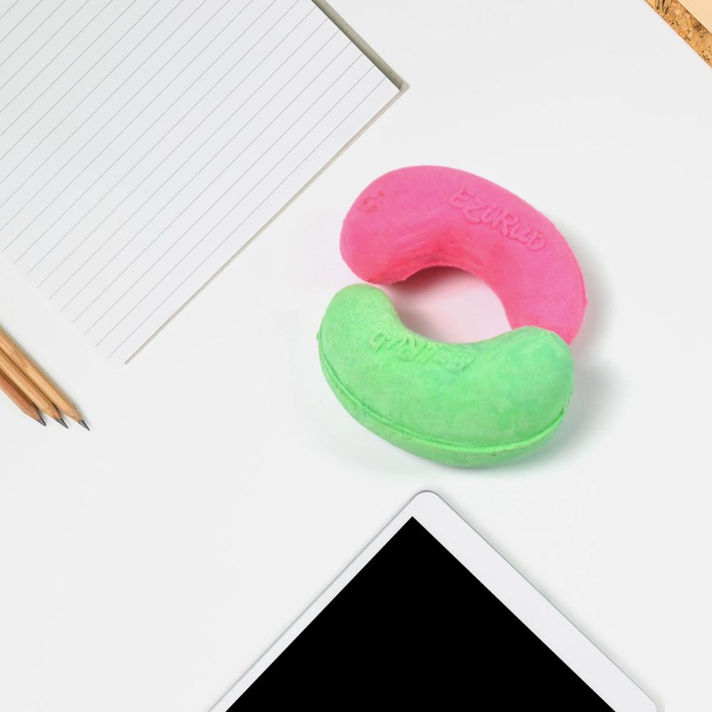 Cashew Nut Eraser Rubber Erasers (1 Pc / Mix Colour & Design) - Color: Stationery