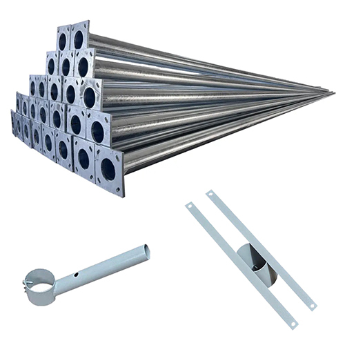 Solar Light Galvanised Pole