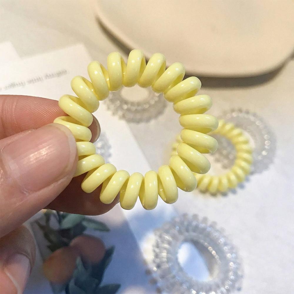 Premium Mix Color Telephone Wire Hair Band (1 Pc) - Color: Health & Beauty Accessories