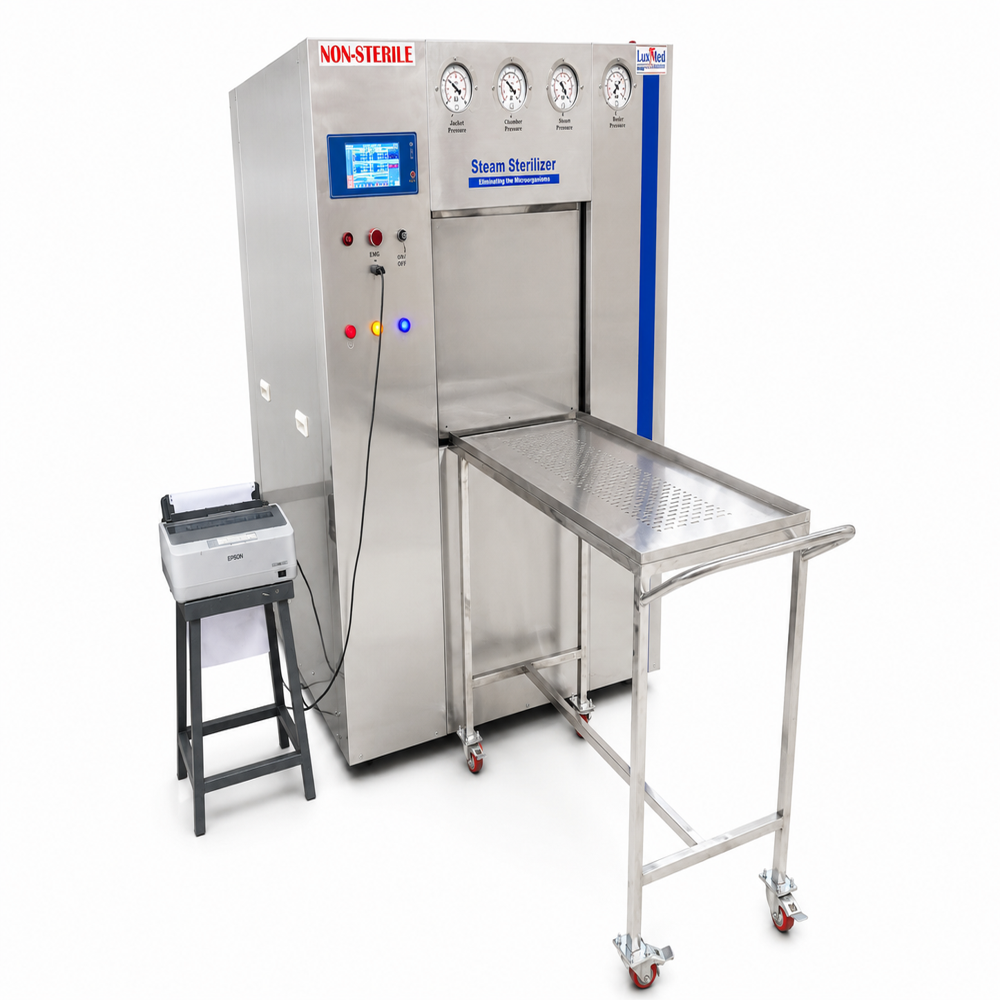 Horizontal Sliding Door Rectangular Steam Sterilizer