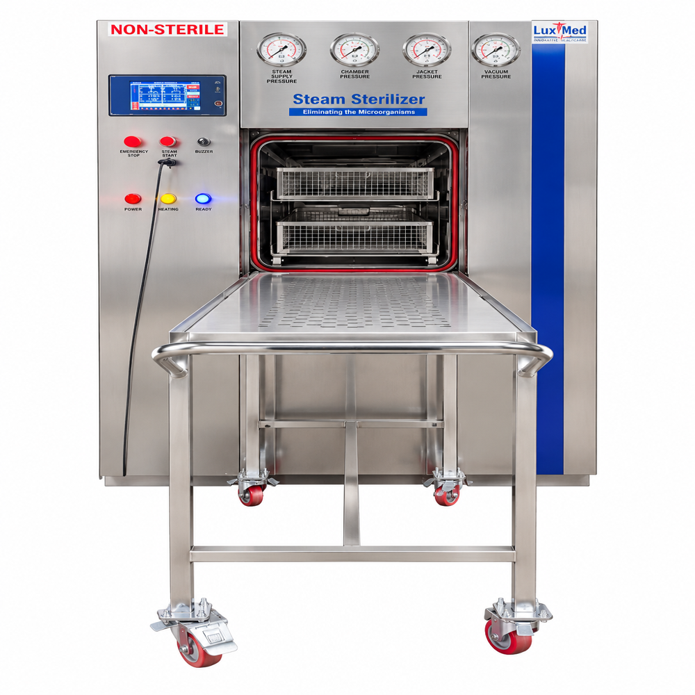 Horizontal Sliding Door Rectangular Steam Sterilizer - Material: Ss 304