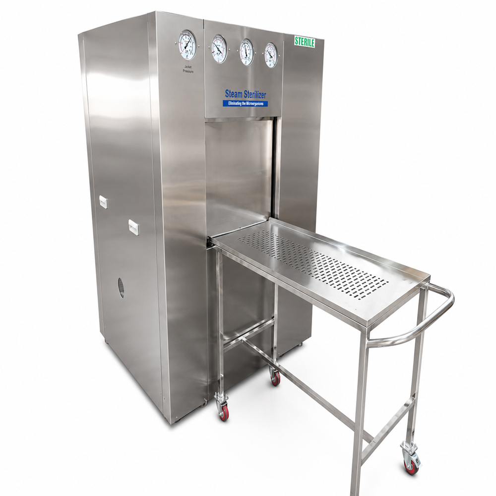 Horizontal Sliding Door Rectangular Steam Sterilizer