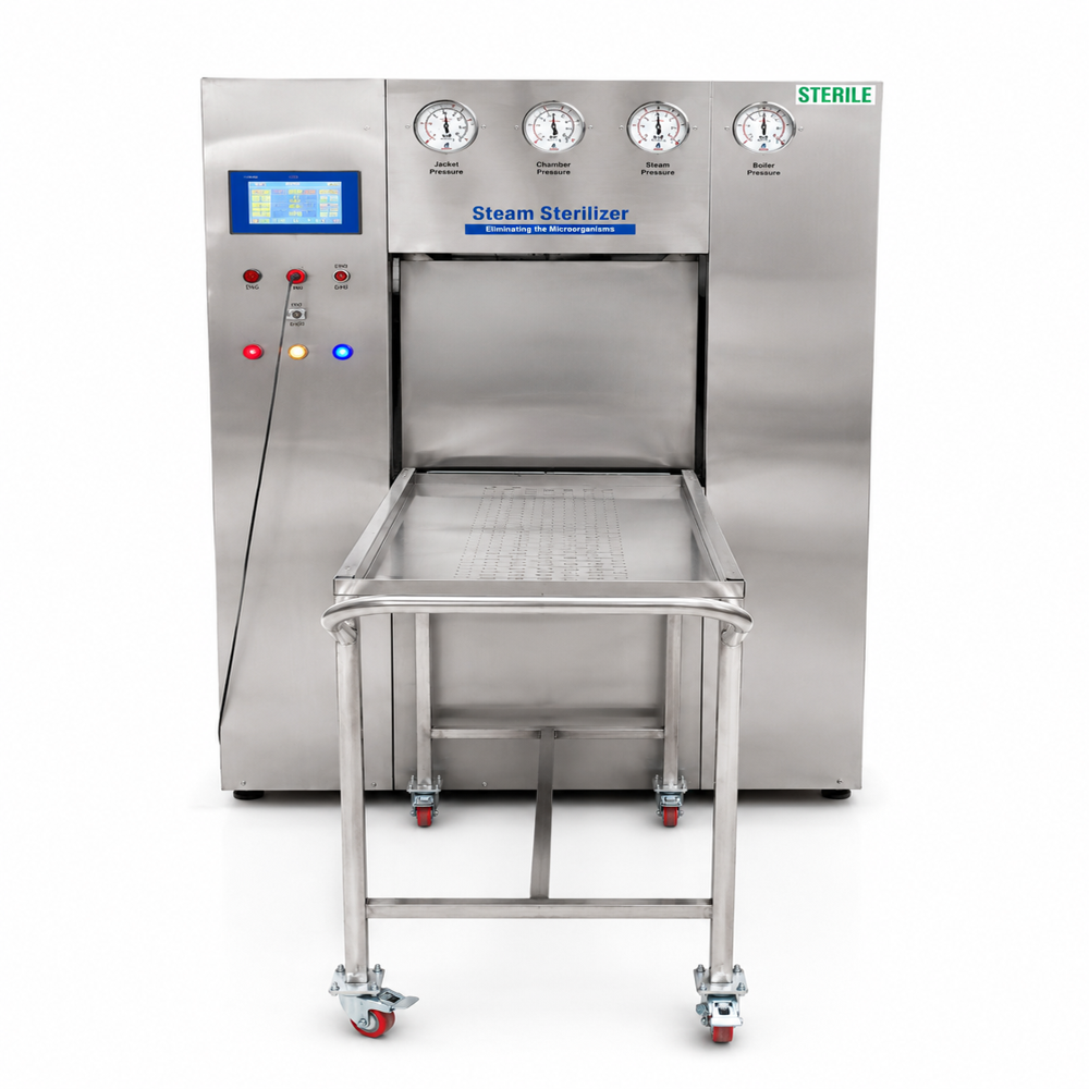 Horizontal Sliding Door Rectangular Steam Sterilizer